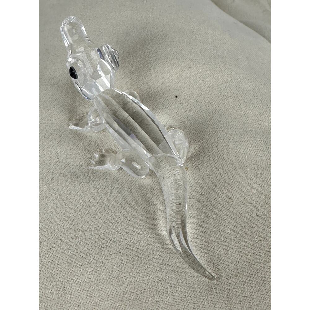 Swarovski Crystal Baby Alligator Black Eyes #221629 1998-2005 Michael Stamey - Picture 3 of 9